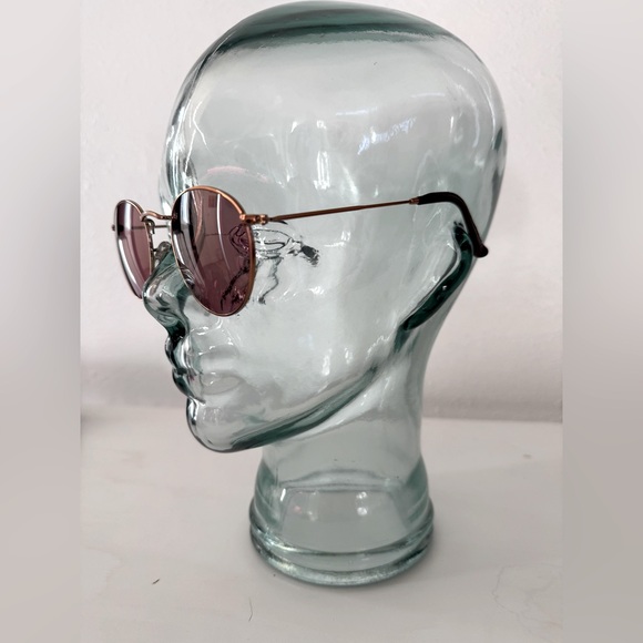 Ray-Ban RB 3447 Round Metal Sunglasses Lilac Lenses Boho Style Ray Ban Round - Picture 4 of 15